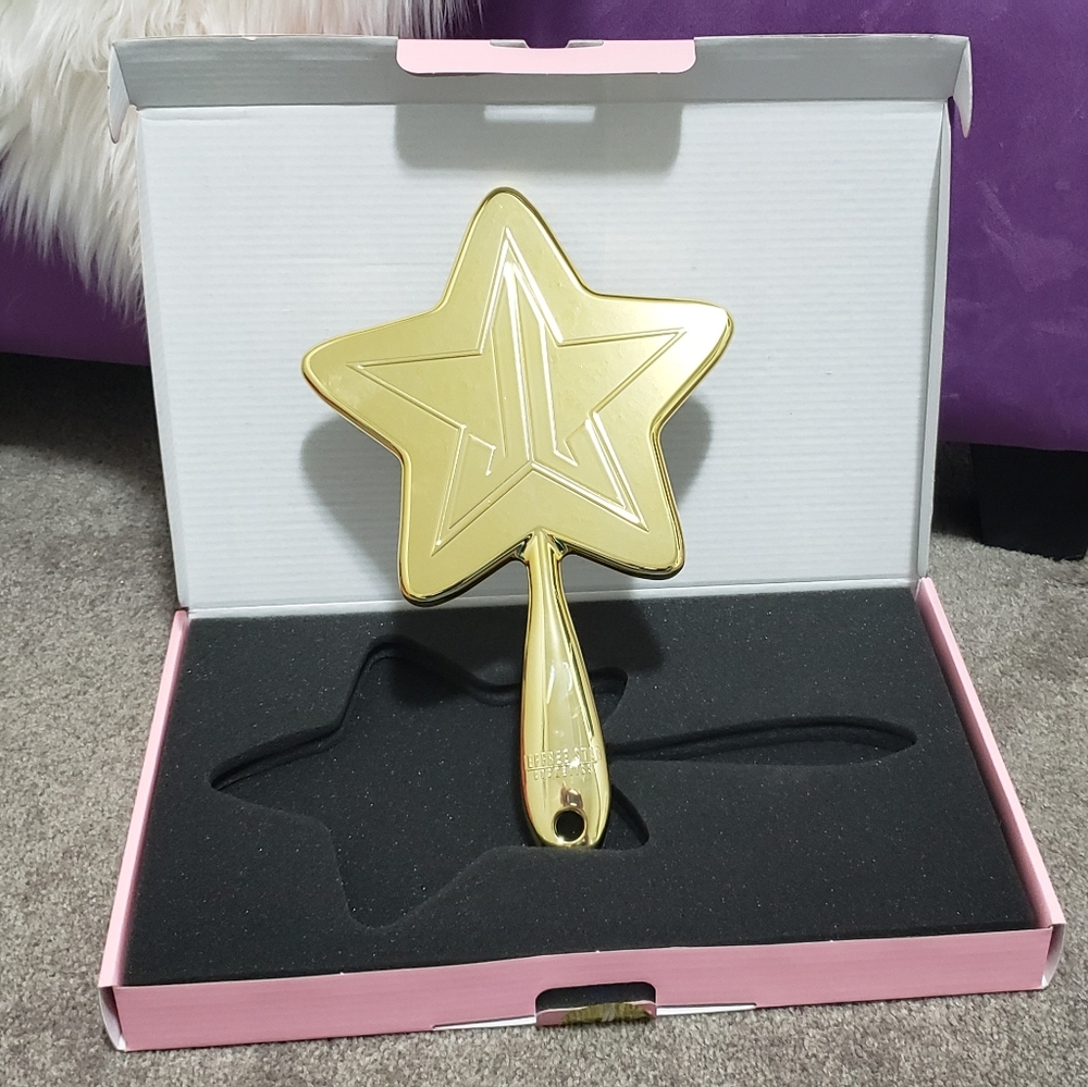 NEW Jeffree Star Gold Hand Mirror